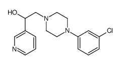 2-[4-(3-chlorophenyl)piperazin-1-yl]-1-pyridin-3-ylethanol Structure