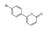 6-(4-bromophenyl)pyran-2-one结构式