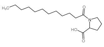 N-十二碳酰基-L-脯氨酸结构式