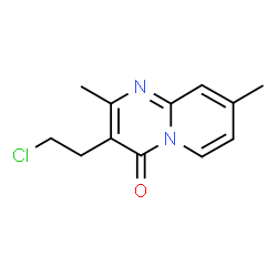 3-(2-chloroethyl)-2,8-dimethyl-4H-pyrido[1,2-a]pyrimidin-4-one Structure