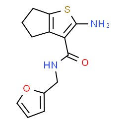 2-Amino-N-(2-furylmethyl)-5,6-dihydro-4H-cyclopenta[b]thiophene-3-carboxamide Structure