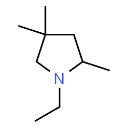 Pyrrolidine, 1-ethyl-2,4,4-trimethyl- (9CI) structure