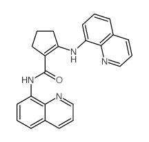 1-Cyclopentene-1-carboxamide,N-8-quinolinyl-2-(8-quinolinylamino)- picture