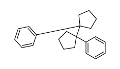 [1-(1-phenylcyclopentyl)cyclopentyl]benzene结构式