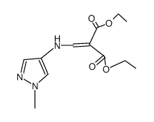 (1-methyl-1H-pyrazol-4-ylaminomethylene)-malonic acid diethyl ester结构式