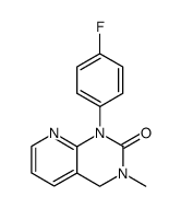 1-(4-fluoro-phenyl)-3-methyl-3,4-dihydro-1H-pyrido[2,3-d]pyrimidin-2-one结构式