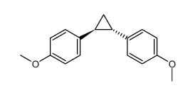 (1R*,2R*)-1,2-bis(4-methoxyphenyl)cyclopropane结构式