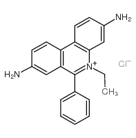 3,8-Diamino-5-ethyl-6-phenylphenanthridinium chl Structure