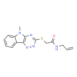 Acetamide, 2-[(5-methyl-5H-1,2,4-triazino[5,6-b]indol-3-yl)thio]-N-2-propenyl- (9CI) Structure