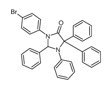 3-(4-bromophenyl)-1,2,5,5-tetraphenylimidazolidin-4-one Structure