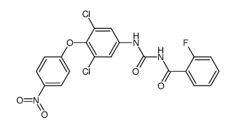 1-[3,5-Dichloro-4-(4-nitro-phenoxy)-phenyl]-3-(2-fluoro-benzoyl)-urea结构式