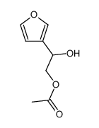 2-acetoxy-1-furan-3-yl-ethanol结构式