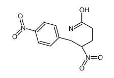 (5R,6S)-5-nitro-6-(4-nitrophenyl)piperidin-2-one Structure