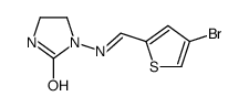 1-[(4-bromothiophen-2-yl)methylideneamino]imidazolidin-2-one Structure