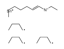 N-ethyl-N-tributylstannylhept-1-en-1-amine Structure