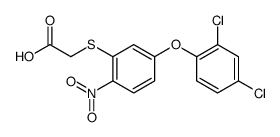2-[5-(2,4-dichlorophenoxy)-2-nitrophenyl]sulfanylacetic acid结构式