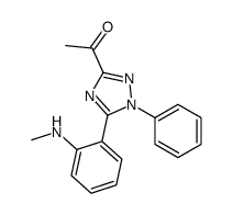 1-[5-[2-(methylamino)phenyl]-1-phenyl-1,2,4-triazol-3-yl]ethanone Structure
