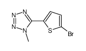 5-(5-bromothiophen-2-yl)-1-methyl-1H-tetrazole结构式
