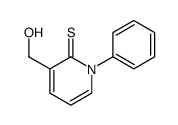 3-(hydroxymethyl)-1-phenylpyridine-2-thione Structure