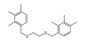 1,2,3-trimethyl-4-[2-[(2,3,4-trimethylphenyl)methylsulfanyl]ethylsulfanylmethyl]benzene Structure