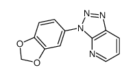 3-(1,3-benzodioxol-5-yl)triazolo[4,5-b]pyridine结构式