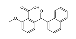 2-methoxy-6-(naphthalene-1-carbonyl)benzoic acid结构式