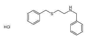 N-benzyl-2-benzylsulfanylethanamine,hydrochloride结构式