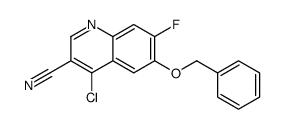 6-(Benzyloxy)-4-chloro-7-fluoro-3-quinolinecarbonitrile Structure