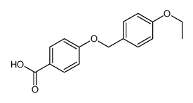4-[(4-ethoxyphenyl)methoxy]benzoic acid Structure