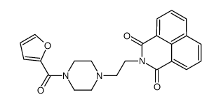 2-[2-[4-(furan-2-carbonyl)piperazin-1-yl]ethyl]benzo[de]isoquinoline-1,3-dione结构式