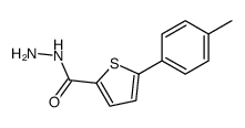 5-(4-methylphenyl)thiophene-2-carbohydrazide结构式