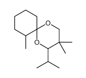 3,3,11-trimethyl-4-propan-2-yl-1,5-dioxaspiro[5.5]undecane结构式