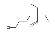 6-chloro-2,2-diethylhexanal Structure