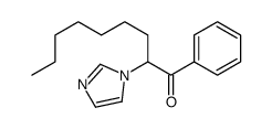 2-imidazol-1-yl-1-phenylnonan-1-one结构式