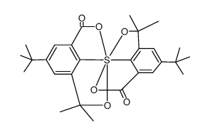 bis[5-(1,1-dimethylethyl)-3-(1-hydroxy-1-methylethyl)benzoato(3-)-C2,O1,O3](OC-6-22')sulfur结构式