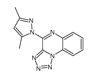 4-(3,5-dimethylpyrazol-1-yl)tetrazolo[1,5-a]quinoxaline结构式