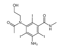 3-amino-5-[N-(2-hydroxyethyl)acetamido]-2,4,6-triiodo-N-methylbenzamide Structure