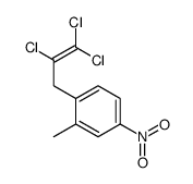 2-methyl-4-nitro-1-(2,3,3-trichloroprop-2-enyl)benzene Structure