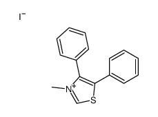 3-methyl-4,5-diphenyl-1,3-thiazol-3-ium,iodide结构式
