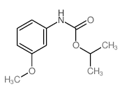 propan-2-yl N-(3-methoxyphenyl)carbamate结构式