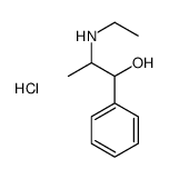 ethyl-(1-hydroxy-1-phenylpropan-2-yl)azanium,chloride Structure