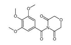 4-(3,4,5-trimethoxybenzoyl)morpholine-3,5-dione结构式