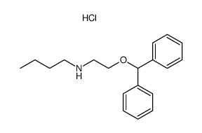 (2-benzhydryloxy-ethyl)-butyl-amine, hydrochloride结构式