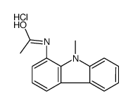 N-(9-methyl-9H-carbazol-9-ium-1-yl)acetamide,chloride Structure