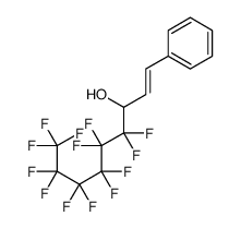 4,4,5,5,6,6,7,7,8,8,9,9,9-tridecafluoro-1-phenylnon-1-en-3-ol Structure