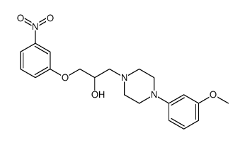 1-[4-(3-methoxyphenyl)piperazin-1-yl]-3-(3-nitrophenoxy)propan-2-ol Structure