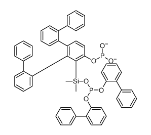 [2-[bis(2-phenylphenoxy)phosphanyloxy-dimethylsilyl]-3,4-bis(2-phenylphenyl)phenyl] phosphite结构式