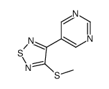 3-methylsulfanyl-4-pyrimidin-5-yl-1,2,5-thiadiazole结构式