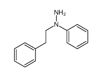 1-phenyl-1-(2-phenylethyl)hydrazine结构式