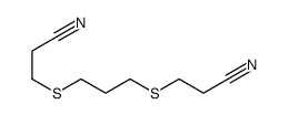 3-[3-(2-cyanoethylsulfanyl)propylsulfanyl]propanenitrile结构式